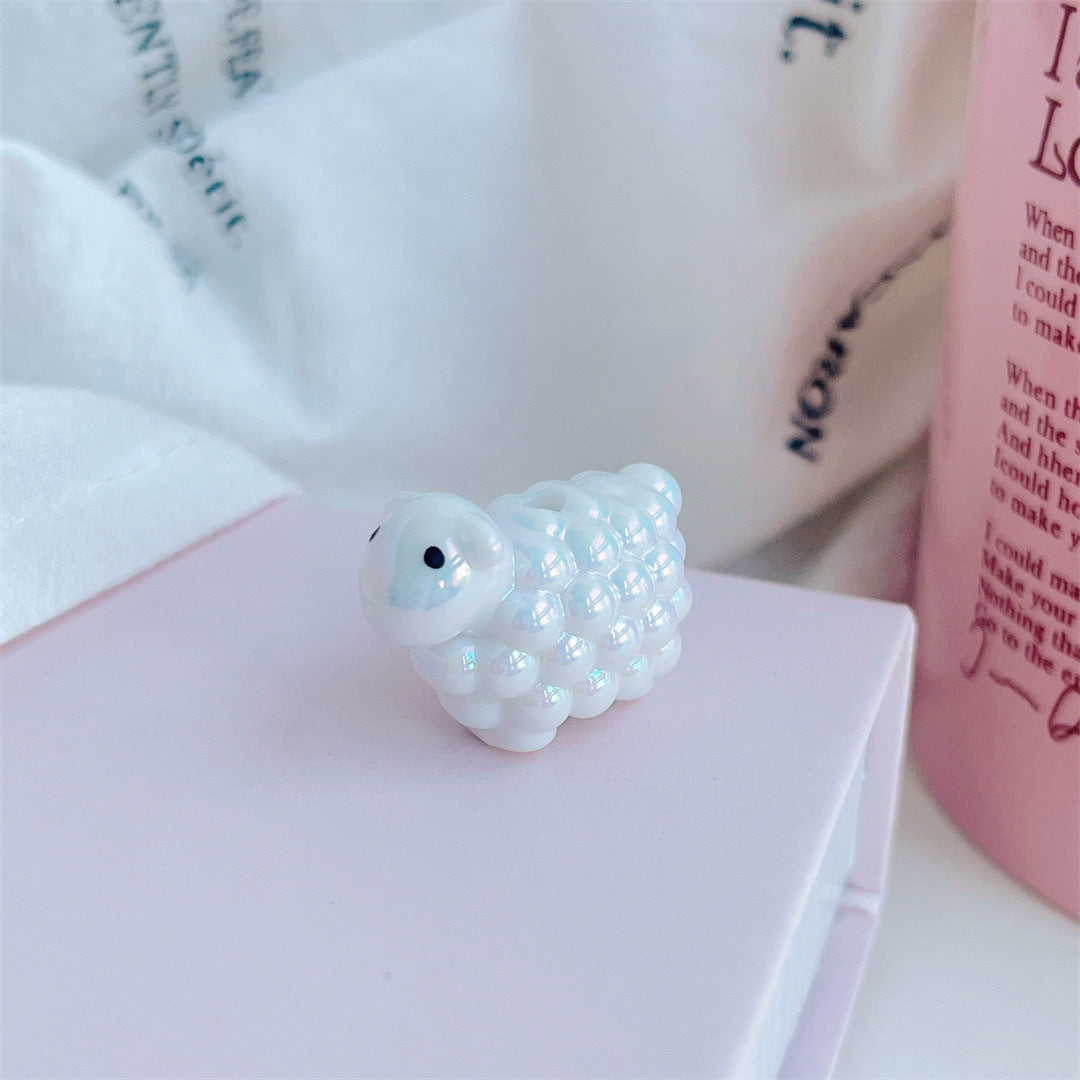 DIY beads Piglet lamb dog small animal acrylic accessories
