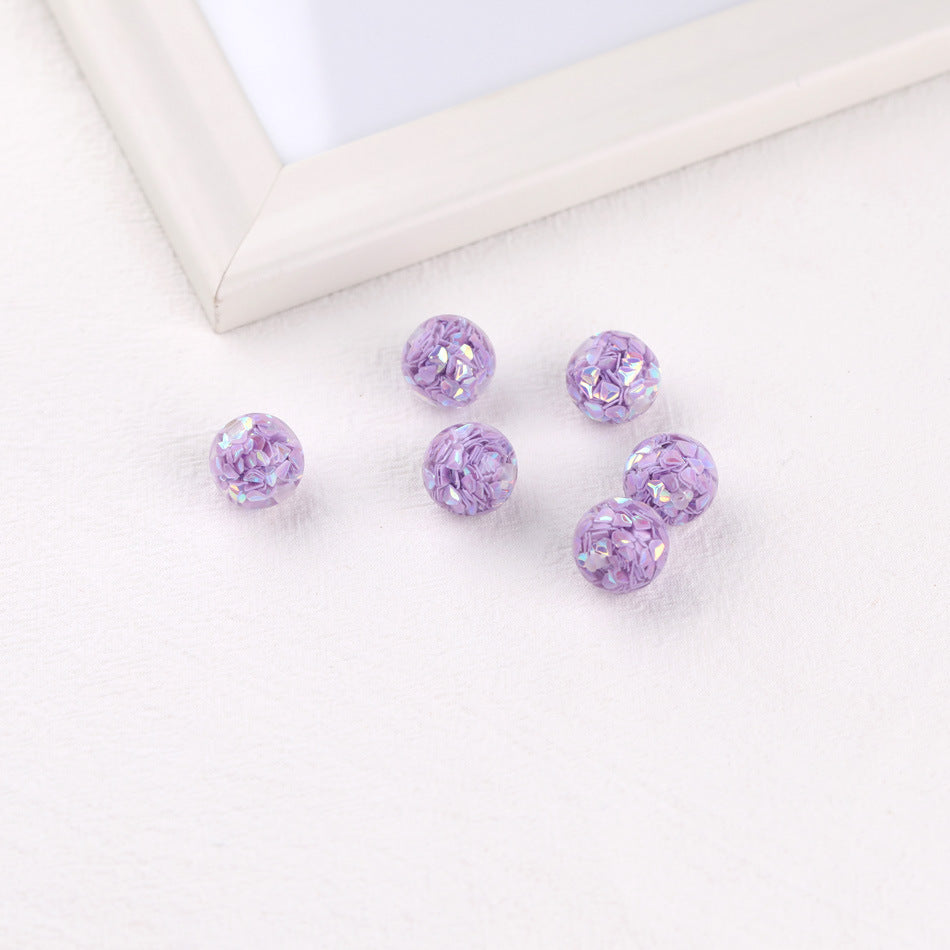 16MM interior colored sequin beads DIY accessories