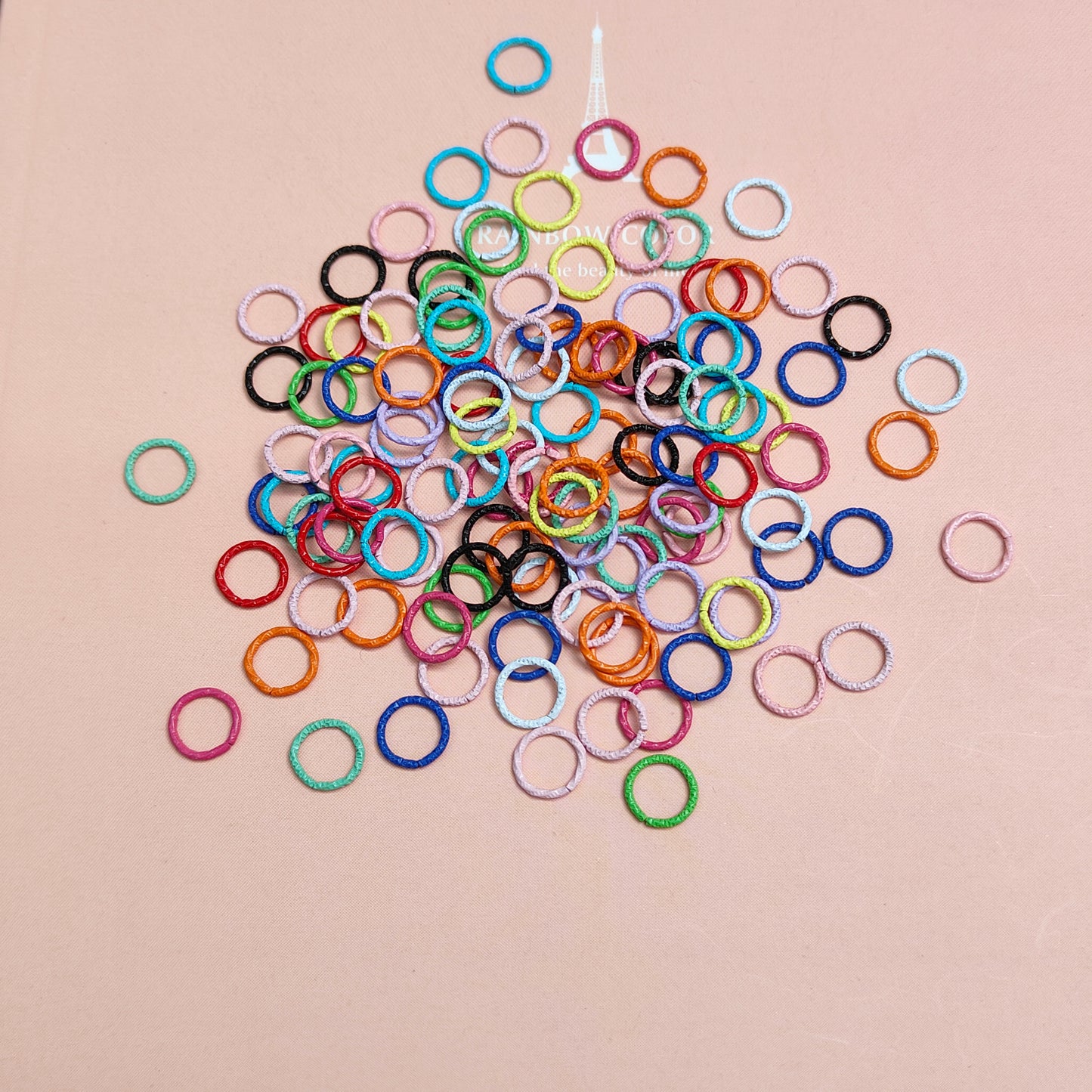 Jump Rings, Open Jump Rings 10 Colors Chainmail Rings Colored Jewelry Connector Rings 18 Gauge Unsoldered O & starRing for Bracelets Necklaces Chain Choker DIY Craft Making JC0006PJ