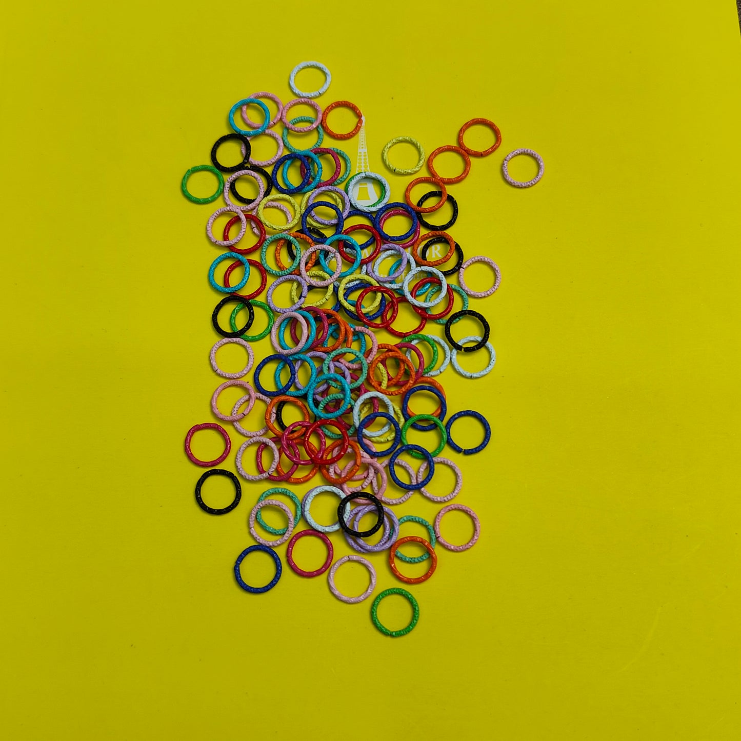 Jump Rings, Open Jump Rings 10 Colors Chainmail Rings Colored Jewelry Connector Rings 18 Gauge Unsoldered O & starRing for Bracelets Necklaces Chain Choker DIY Craft Making JC0006PJ