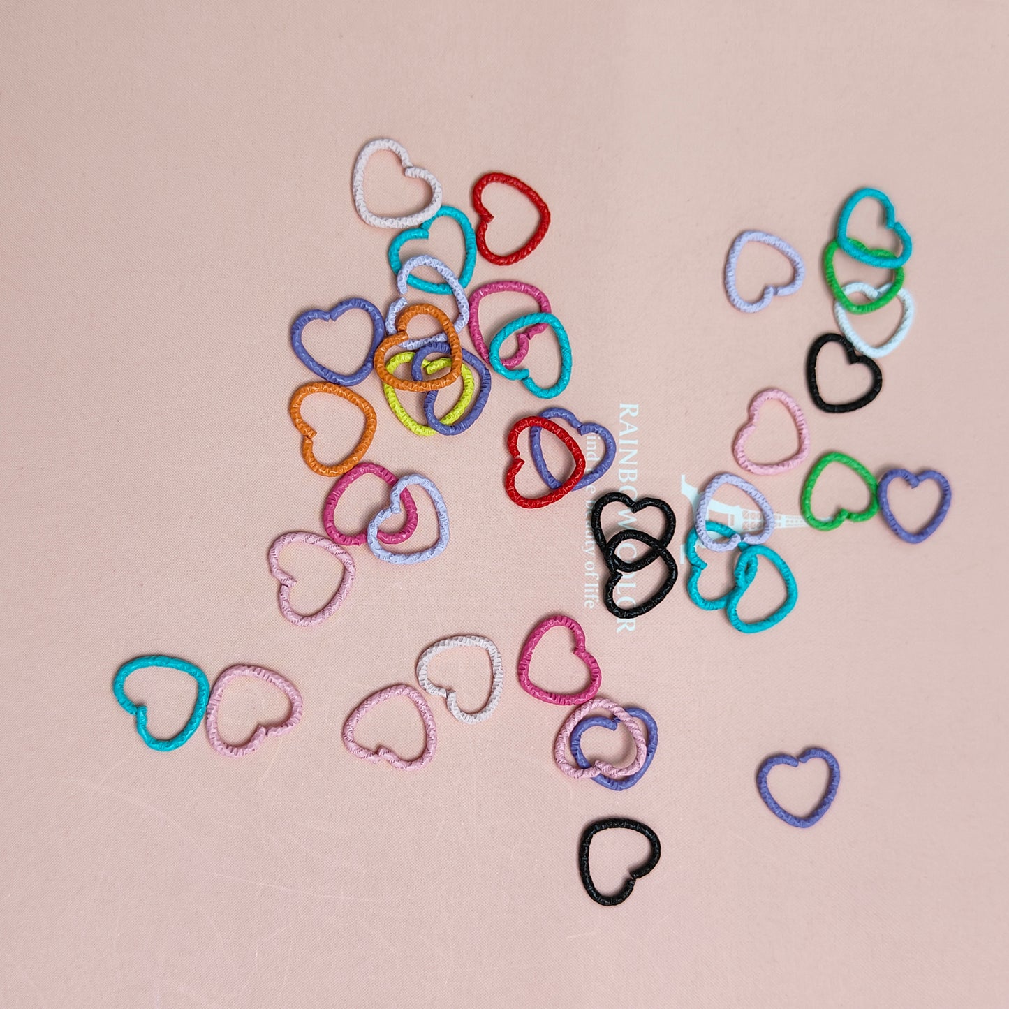 Jump Rings, Open Jump Rings 10 Colors Chainmail Rings Colored Jewelry Connector Rings 18 Gauge Unsoldered Heart Ring for Bracelets Necklaces Chain Choker DIY Craft Making JC0007PJ