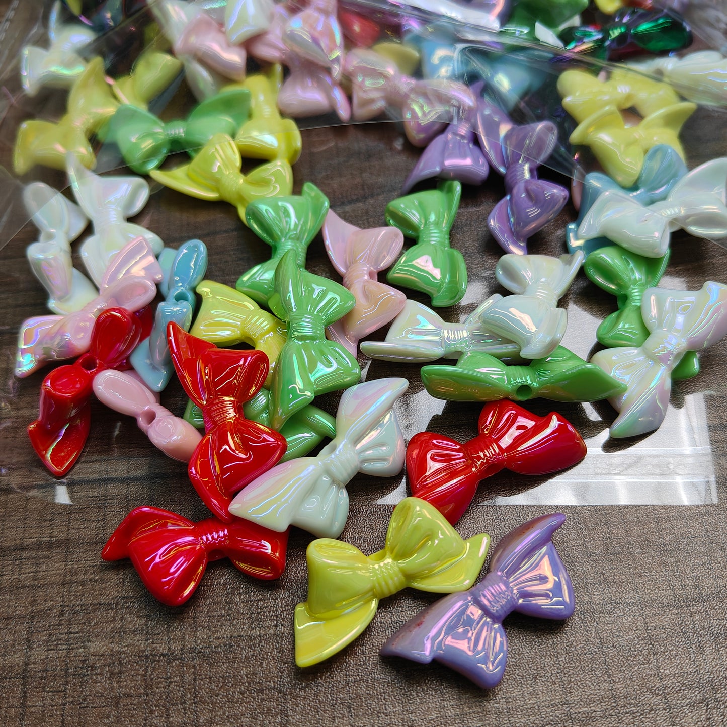 Big Specification and Small Specification cordial design jewelry Components Acrylic Bow-tie shape Do-it-yourself beads Handmade JC0006ZZ
