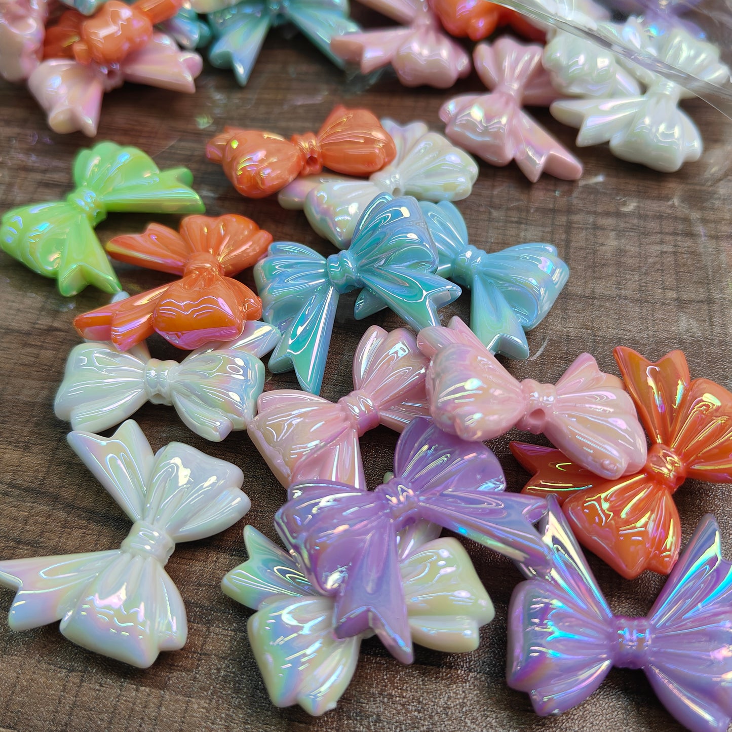 Big Specification and Small Specification cordial design jewelry Components Acrylic Bow-tie shape Do-it-yourself beads Handmade JC0006ZZ