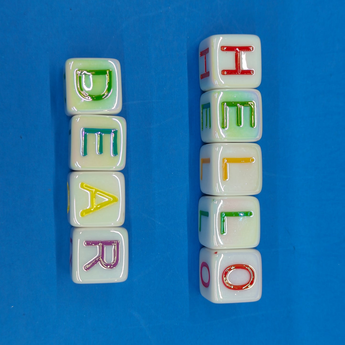 DIY Square Alphabet Beads Random Letters Does Not Include All Letters JC0036ZZ
