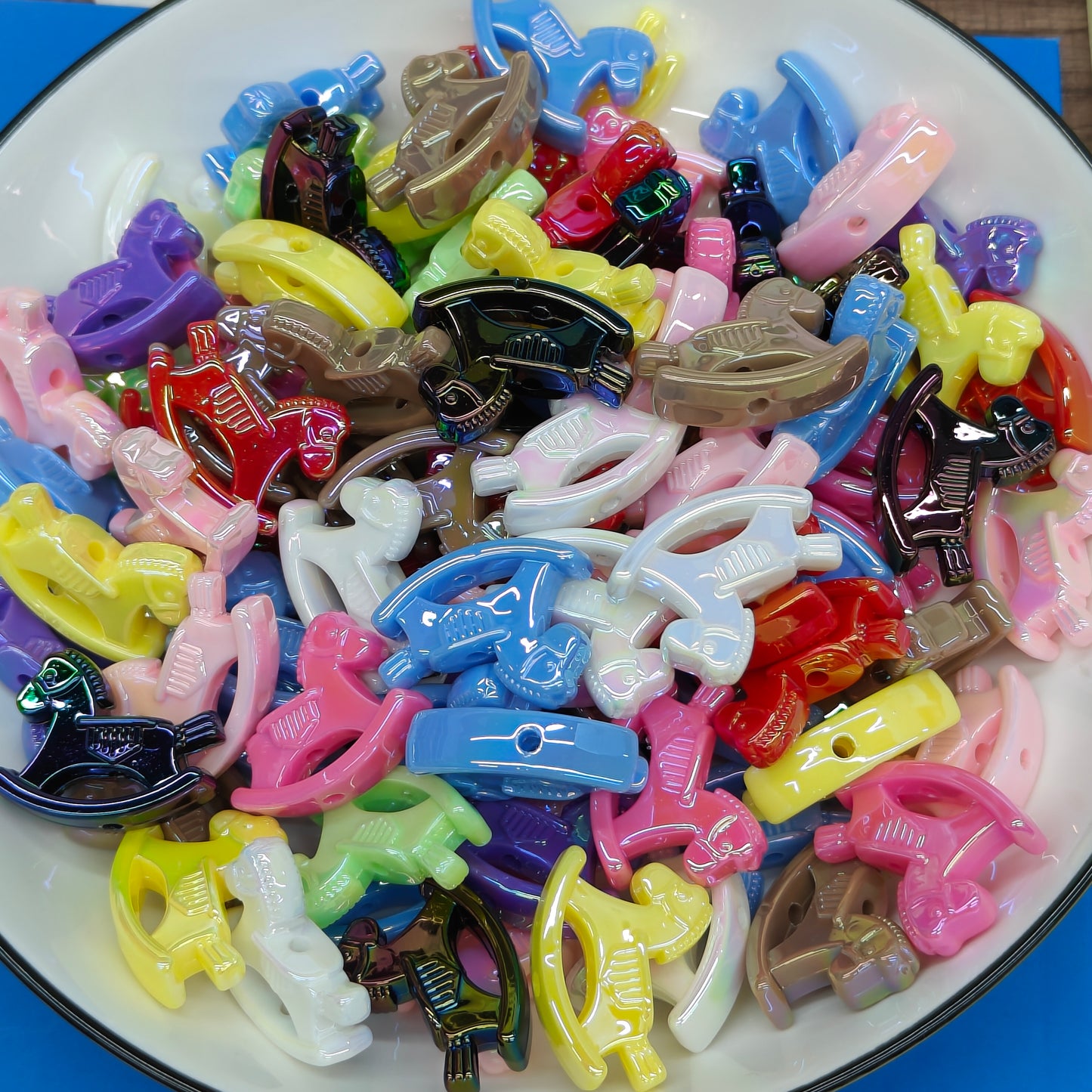 DIY Colorful Special-Shaped Children's Trojan Beads JC0033ZZ