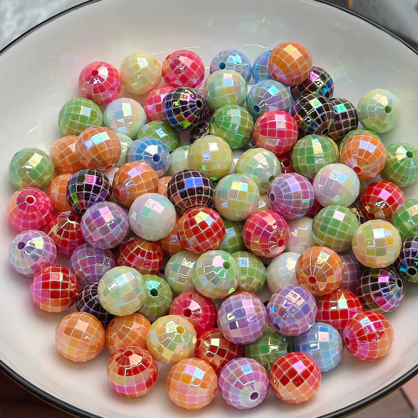 DIY Colorful Disco Dancing 16mm Beads JC0040ZZ