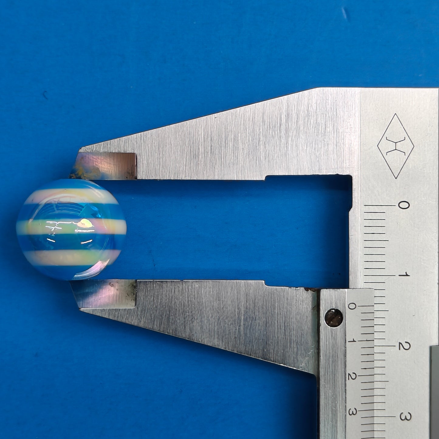 DIY Striped Candy Beads 16mm Colorful Round Beads JC0041ZZ