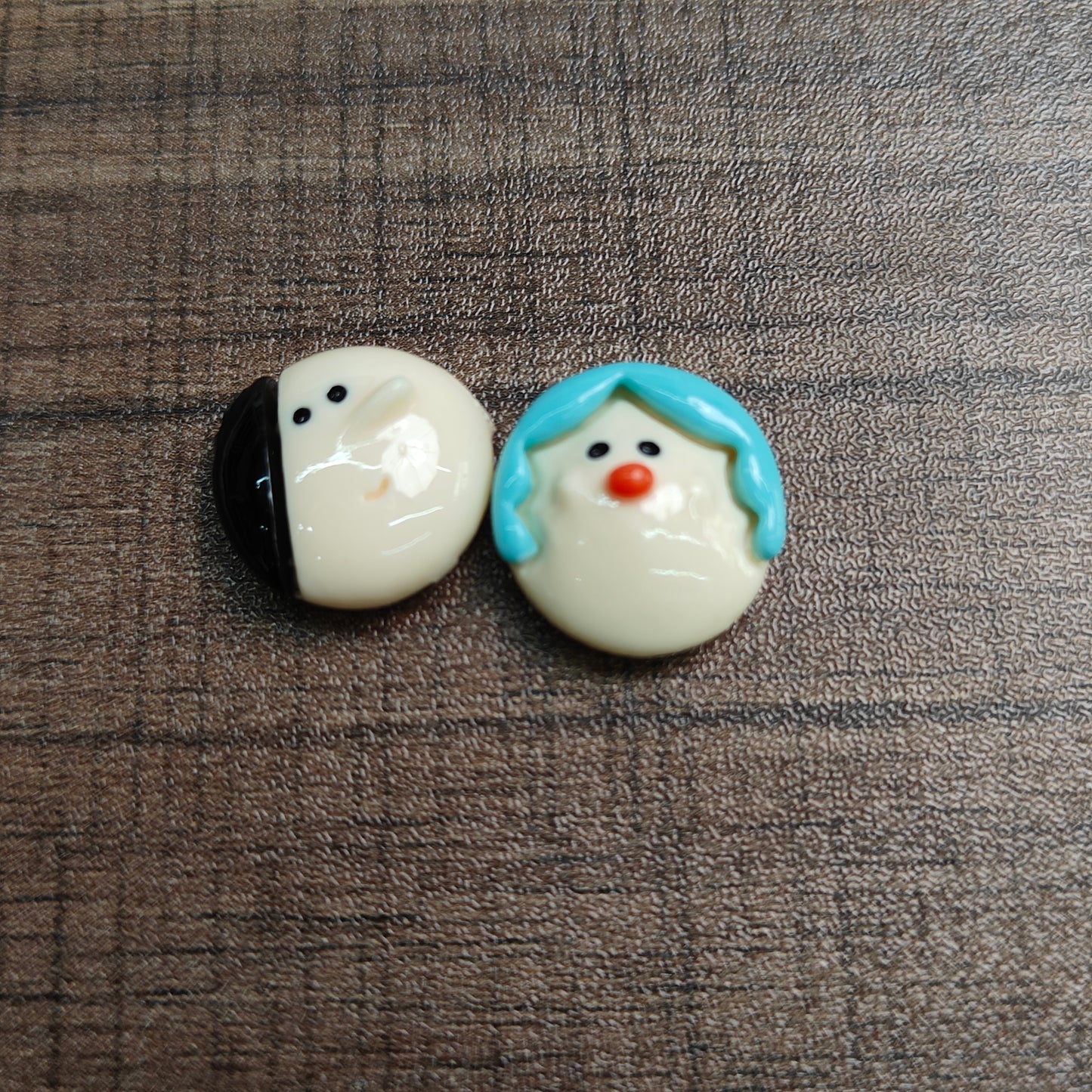 DIY Cartoon Human Face Bean Resin Accessories JC0006SZ