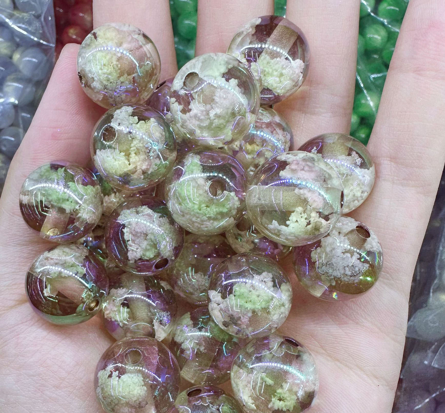 Resin Beans High quality can make a lot of jewellery DIY Lovers