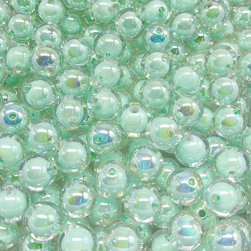 16MM acrylic plated UV HD color transparent beads