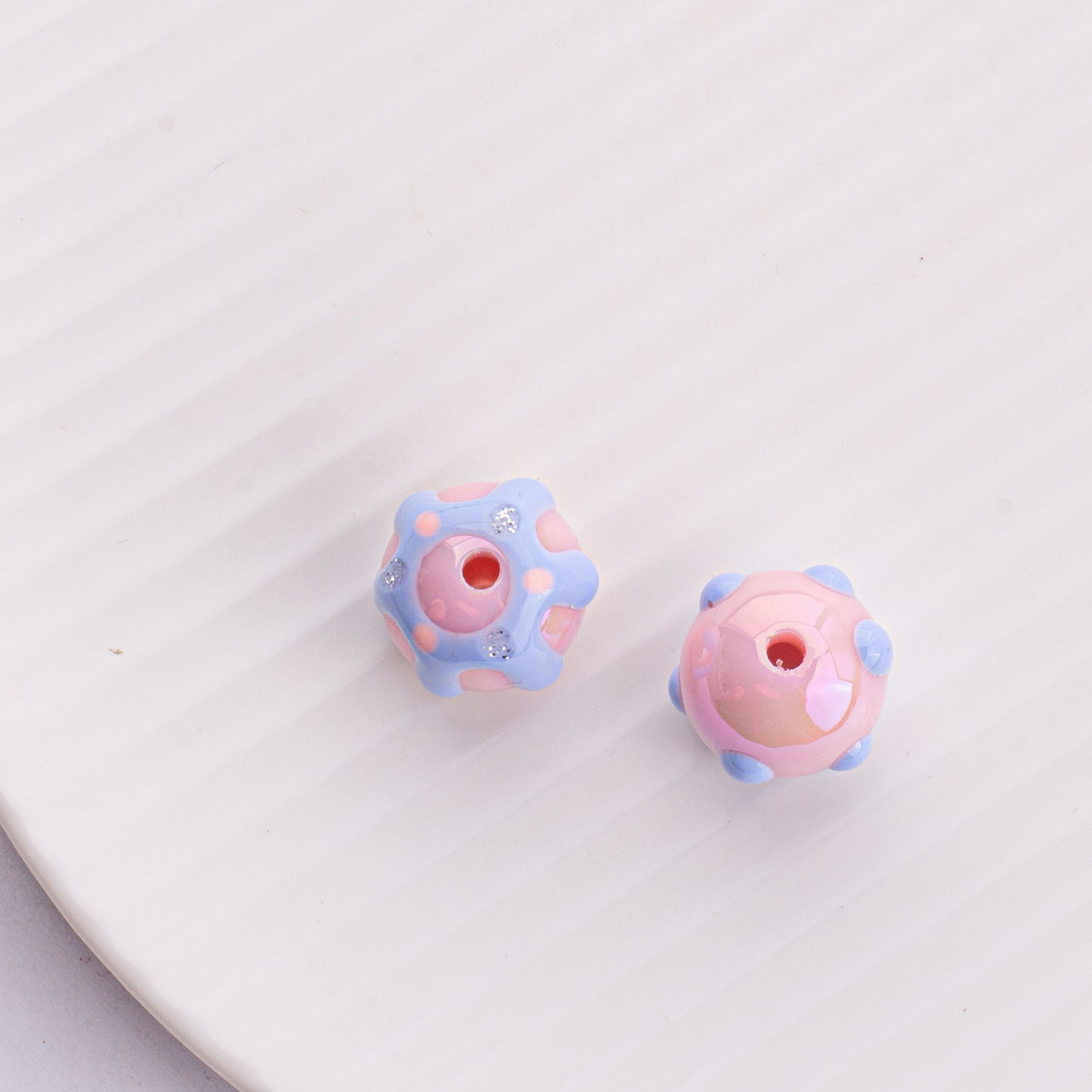16MM original hand-painted lovely acrylic DIY beads