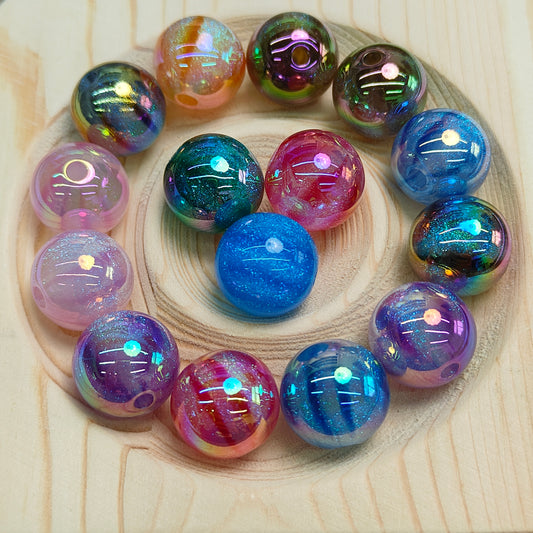 Colorful Sparkling Bright DIY Handmade Jewelry Accessories Starry Sky Crack Charming Beads JC0004ZZ