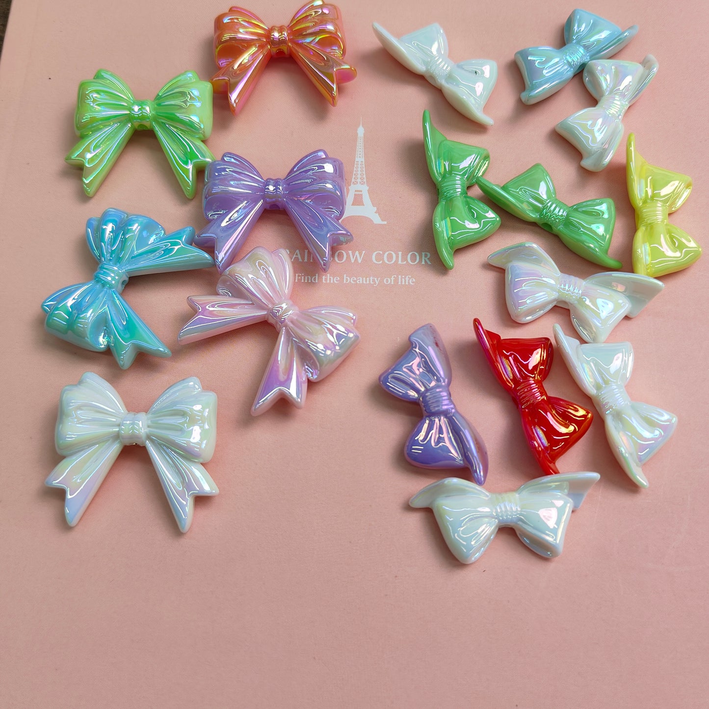 Big Specification and Small Specification cordial design jewelry Components Acrylic Bow-tie shape  Do-it-yourself beads Handmade JC0006ZZ