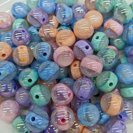 DIY Colorful Round Sandwich Beads Suitable For Ballpoint Pen Decoration Bracelets Necklaces Furniture Decoration JC0026ZZ