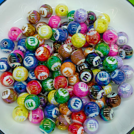 DIY Billiards MM Bean Color Round Beads 16mm UV Process JC0039ZZ