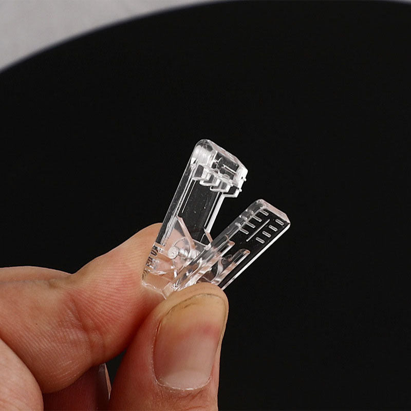 200Pcs Clear Plastic Clips for Hanging Photos - Small Paper Clips for ...